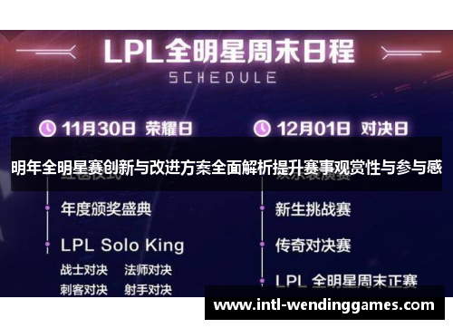 明年全明星赛创新与改进方案全面解析提升赛事观赏性与参与感